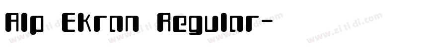 Alp Ekran Regular字体转换